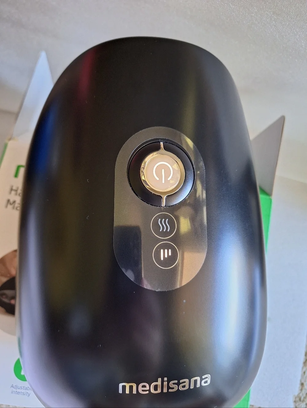 Medisana HM 305B Wireless Hand Massager with Heat & Compression - Like New!
